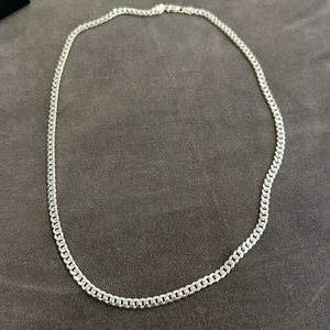 18inch 925 Silver Cuban Link chain